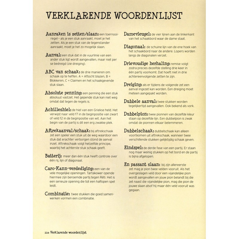 Schaken voor de jeugd speel-en oefenboek