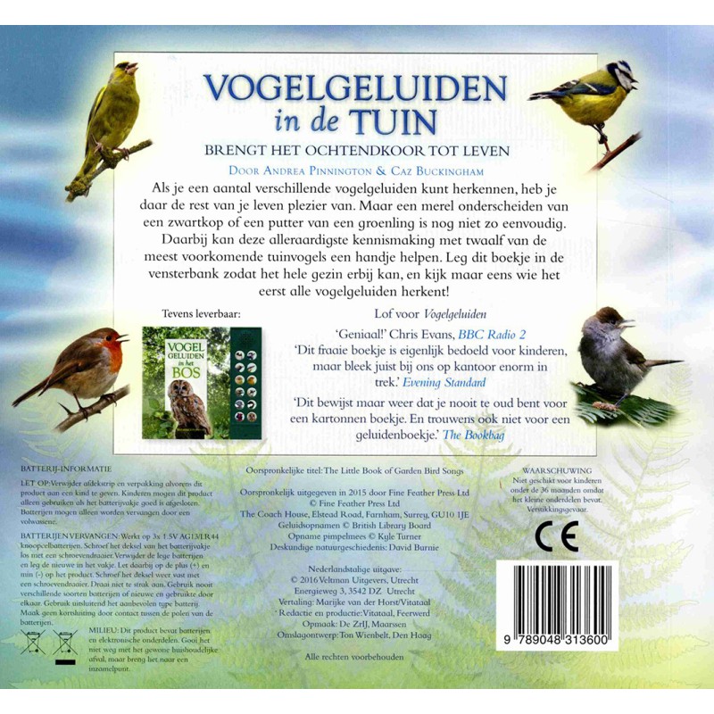 Vogelgeluiden in de tuin