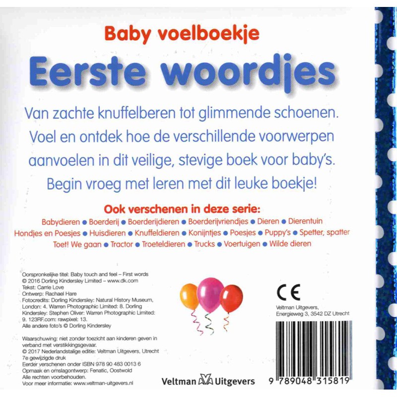 Baby voelboekje: Eerste woordjes
