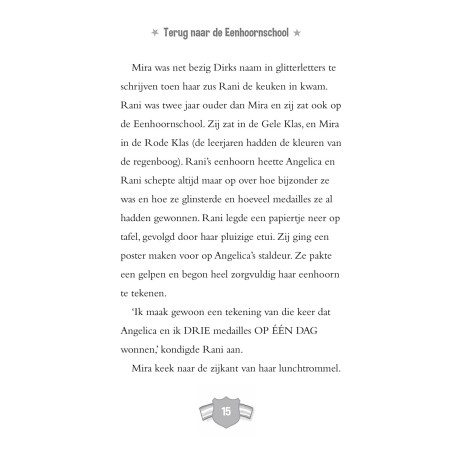 De enorm eigenwijze eenhoorn en de sportdag