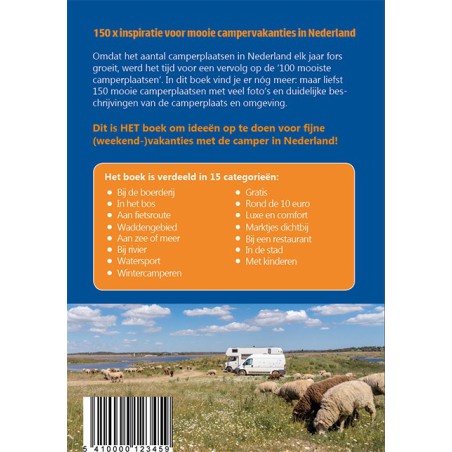 150 mooiste camperplaatsen in Nederland