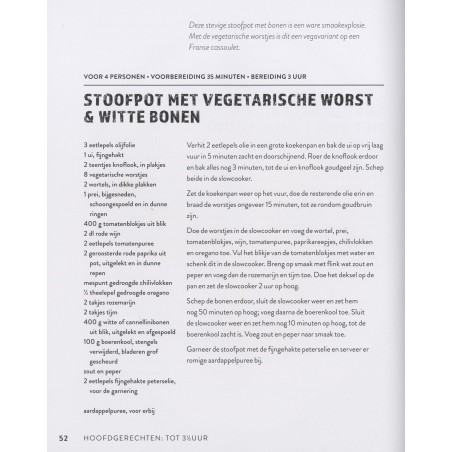 Het vegetarische slowcooker kookboek