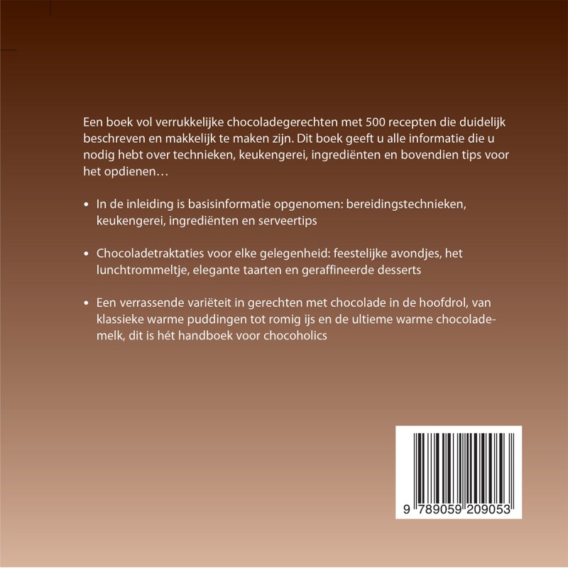 500 chocoladegerechten