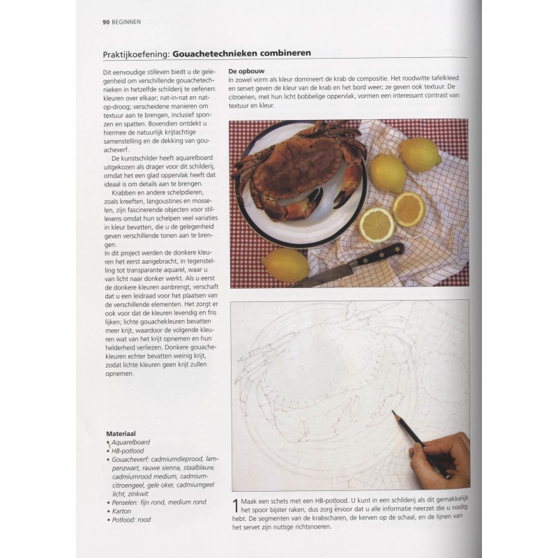 Acrylverf, olieverf & gouache