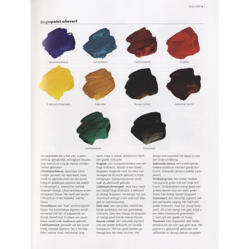 Acrylverf, olieverf & gouache