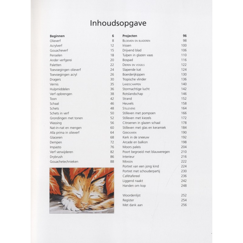 Acrylverf, olieverf & gouache