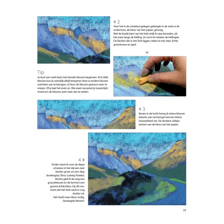 Natuur met pastelkrijt