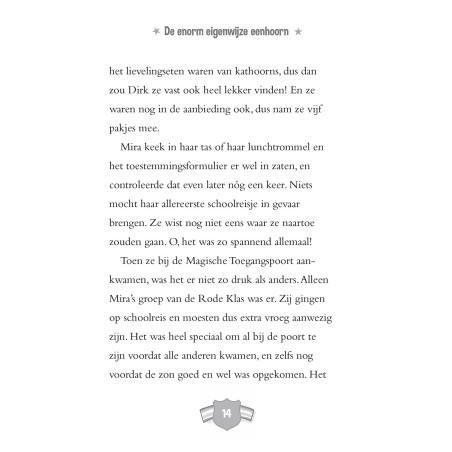 De enorm eigenwijze eenhoorn op schoolreis