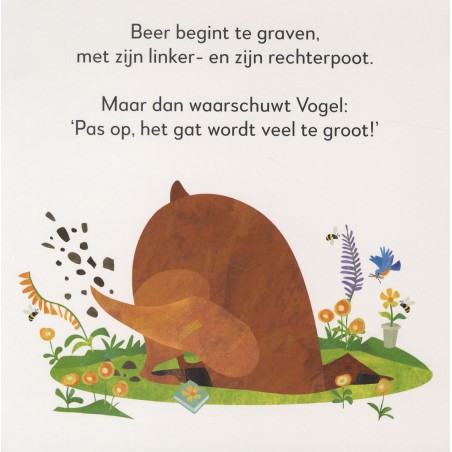 Beer en Vogel helpen een handje
