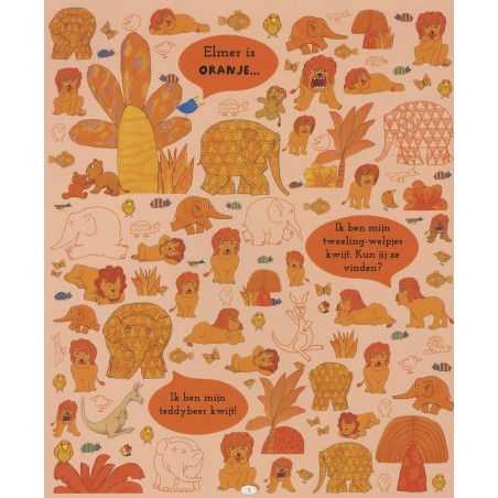 Elmer zoek en vind - Kleuren
