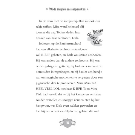 De enorm eigenwijze eenhoorn gaat kamperen