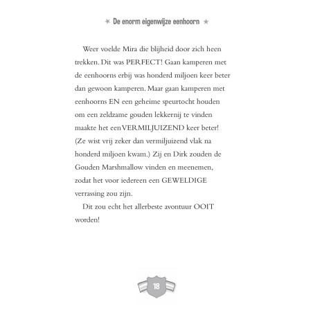 De enorm eigenwijze eenhoorn gaat kamperen