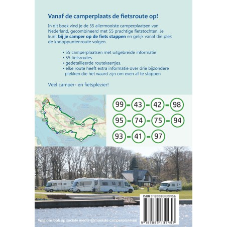 55 camperplaatsen en fietsroutes in Nederland