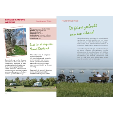 55 camperplaatsen en fietsroutes in Nederland