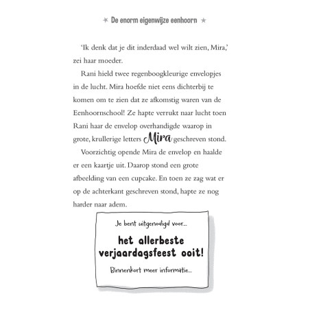 De enorm eigenwijze eenhoorn en het verjaardagsfeest