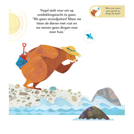 Beer en Vogel verkennen de kust
