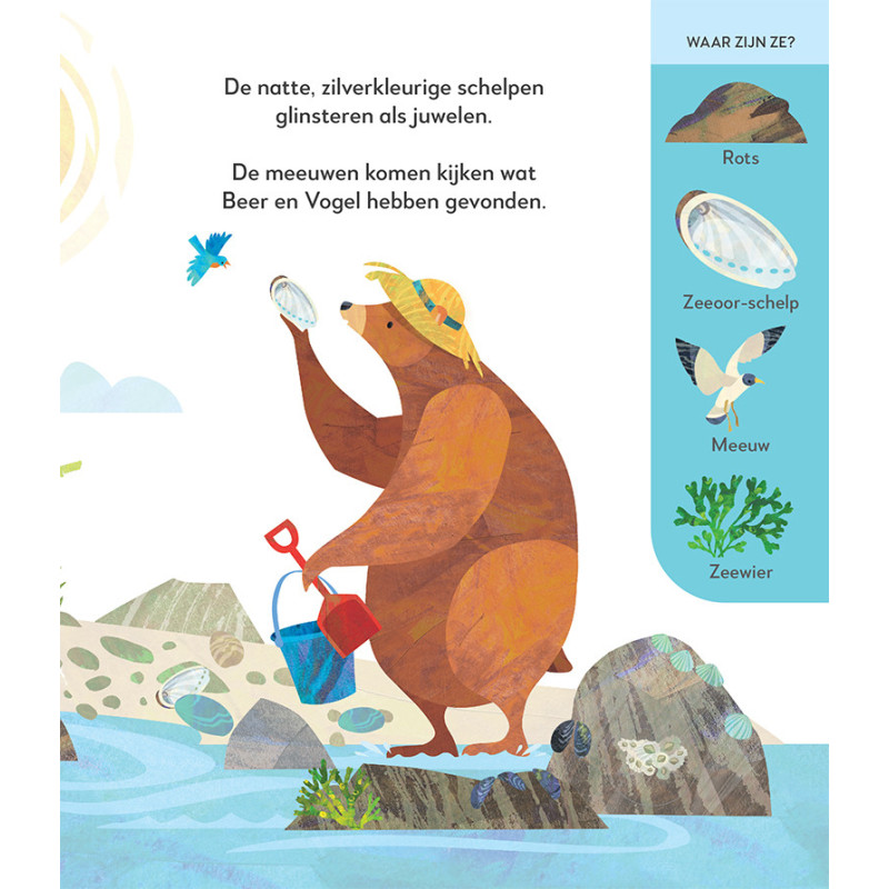 Beer en Vogel verkennen de kust