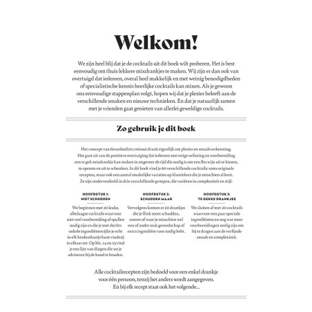 Cocktails in 1 minuut