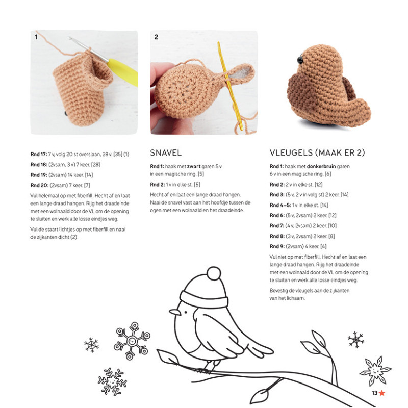 Kawaii haken voor Kerst