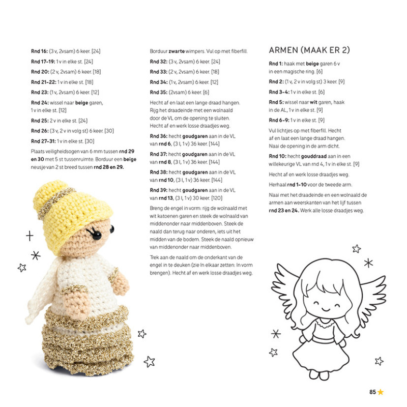 Kawaii haken voor Kerst