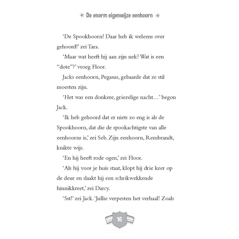 De enorm eigenwijze eenhoorn en de spookachtige verrassing