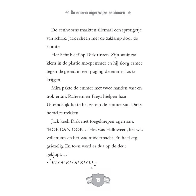 De enorm eigenwijze eenhoorn en de spookachtige verrassing