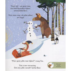 Beer en Vogel gaan op avontuur in Winterwonderland