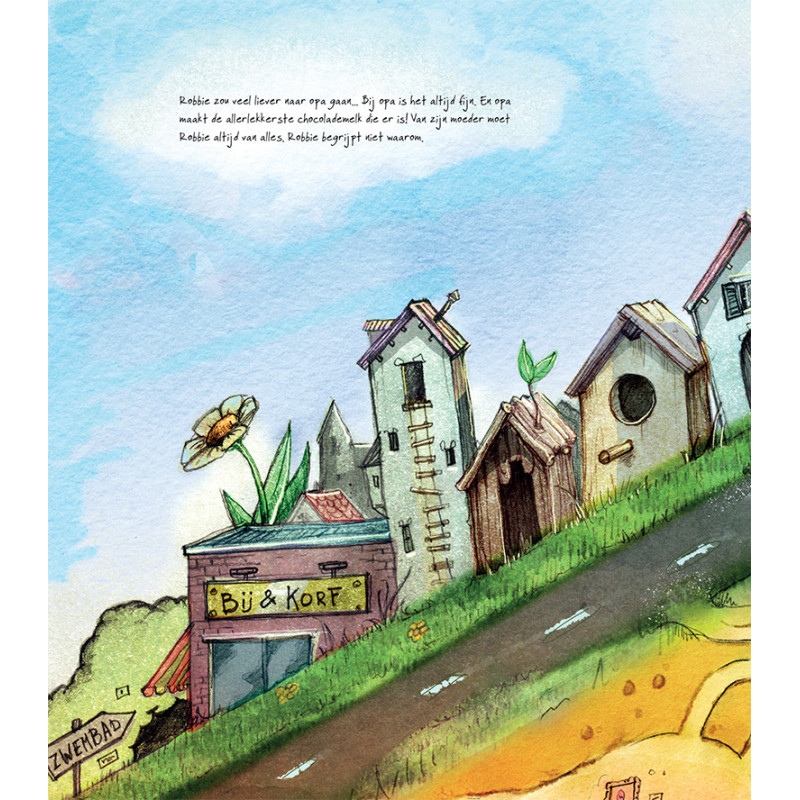 Robbie Regenworm op zwemles!