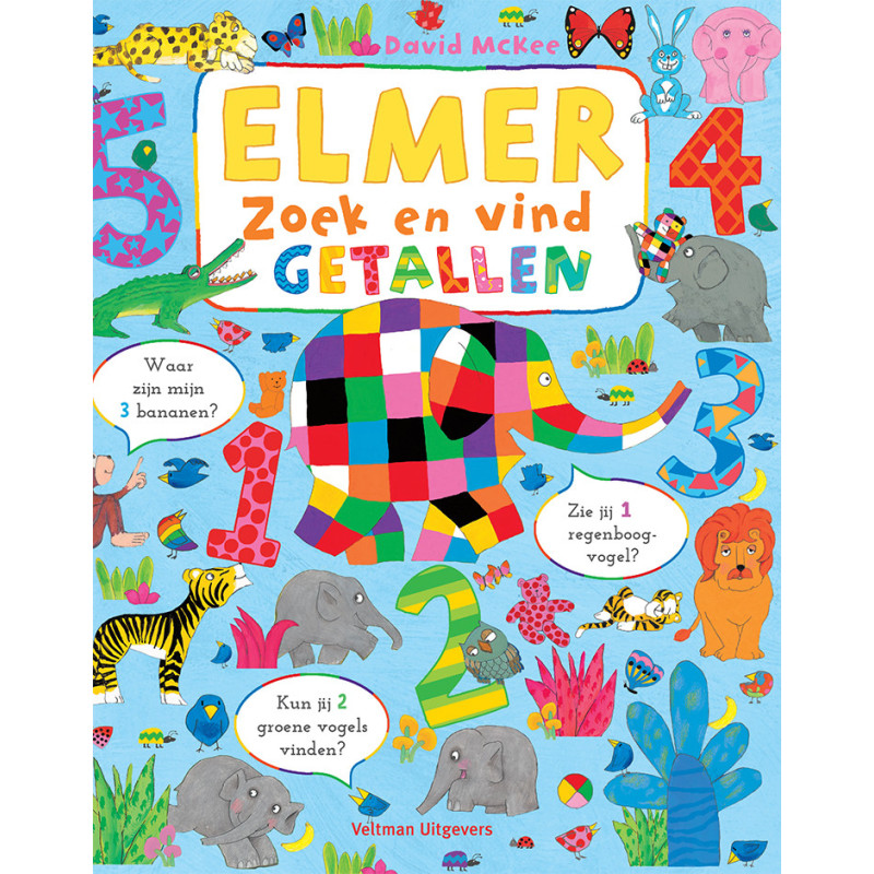 Elmer zoek en vind - Getallen