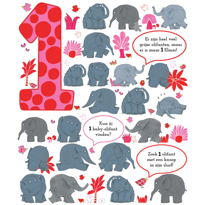 Elmer zoek en vind - Getallen