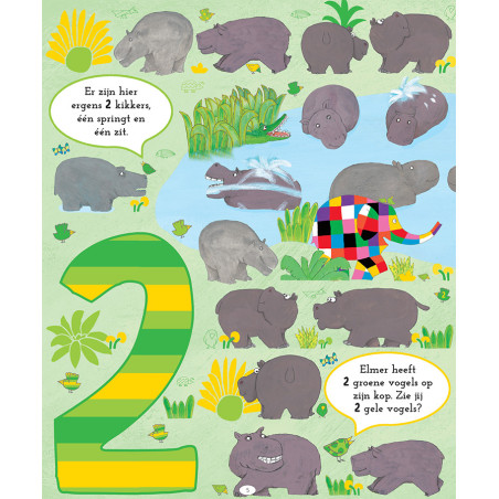 Elmer zoek en vind - Getallen