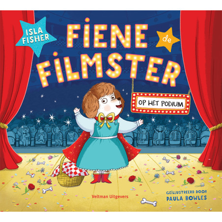 Fiene de Filmster -  op het podium