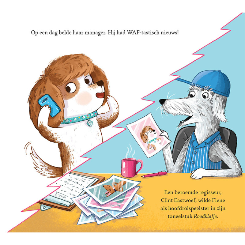 Fiene de Filmster -  op het podium