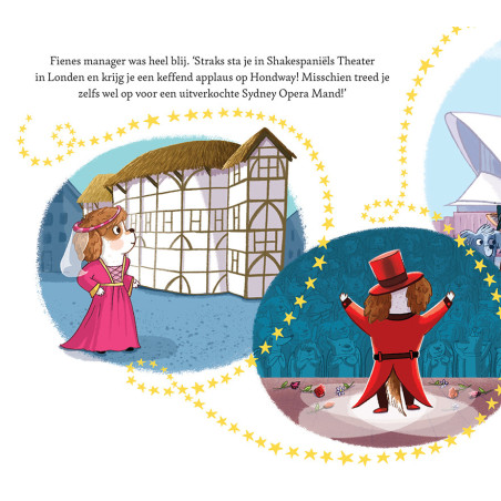 Fiene de Filmster -  op het podium