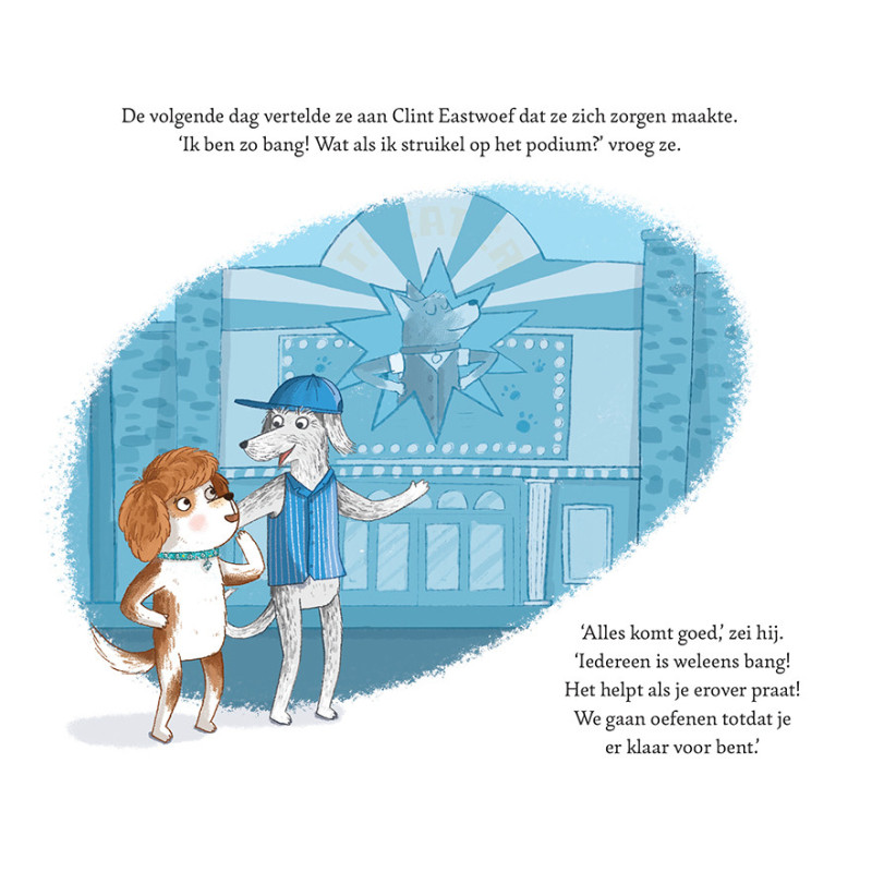 Fiene de Filmster -  op het podium