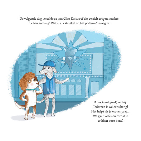 Fiene de Filmster -  op het podium