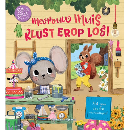 Mevrouw Muis klust erop los!