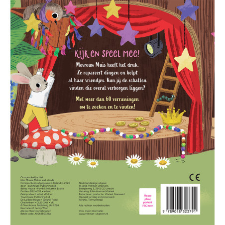 Mevrouw Muis klust erop los!