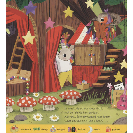 Mevrouw Muis klust erop los!