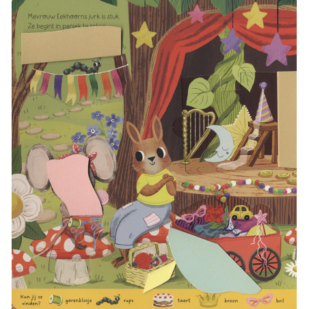 Mevrouw Muis klust erop los!