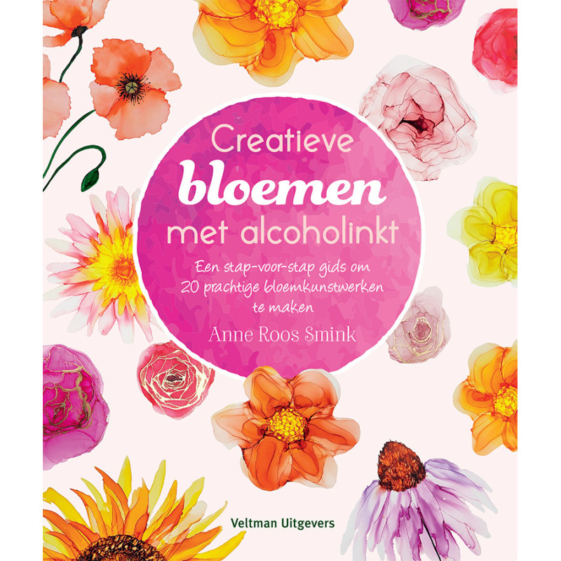 Creatieve bloemen met alcoholinkt