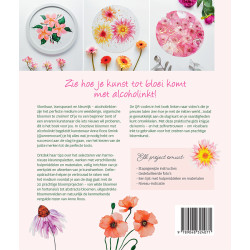 Creatieve bloemen met alcoholinkt
