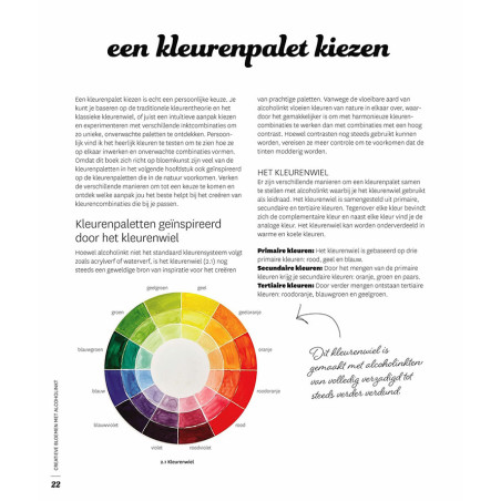 Creatieve bloemen met alcoholinkt