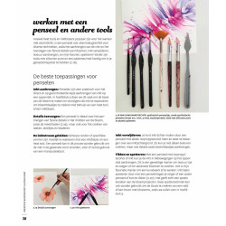 Creatieve bloemen met alcoholinkt