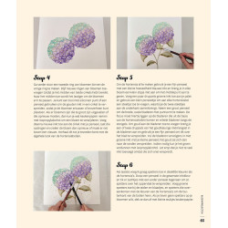 Creatieve bloemen met alcoholinkt