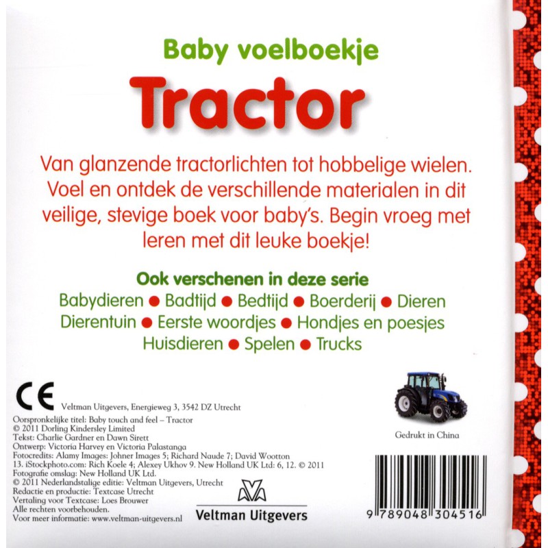 Baby voelboekje: Tractor